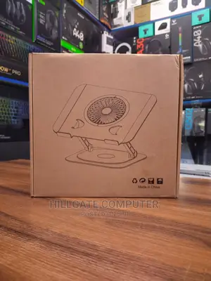 Aluminium 360° Rotation Laptop Stand With Radiator Fan