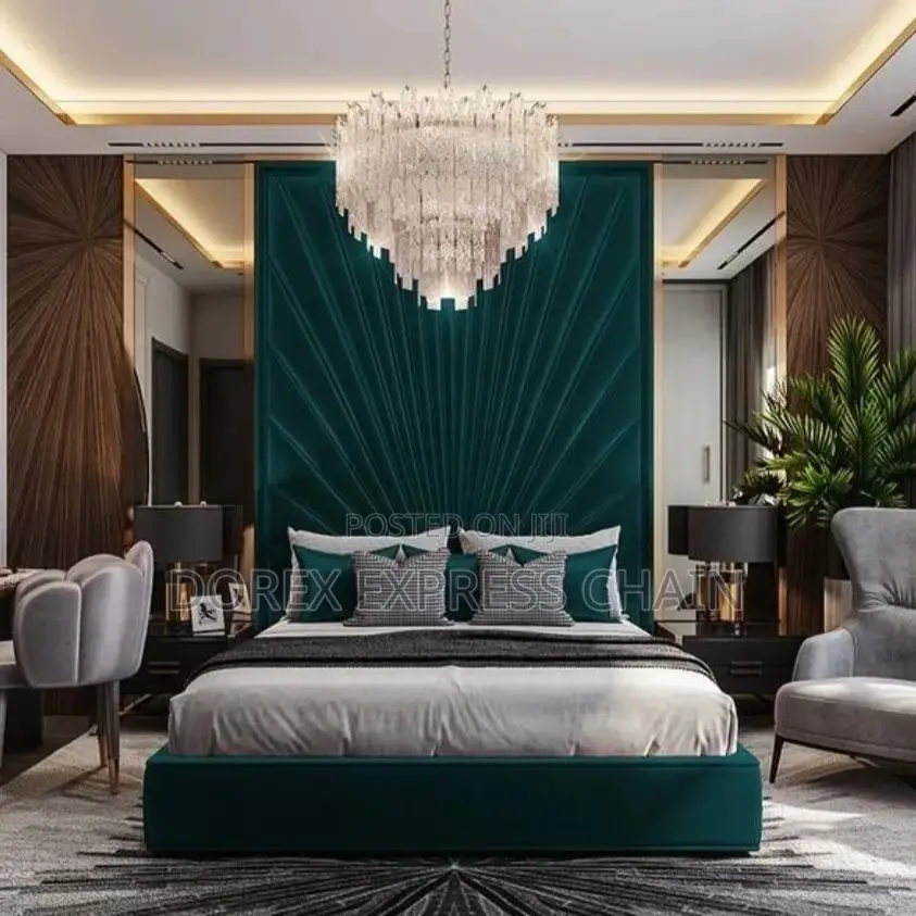 Royal Bedframe With Bedside And Mirror