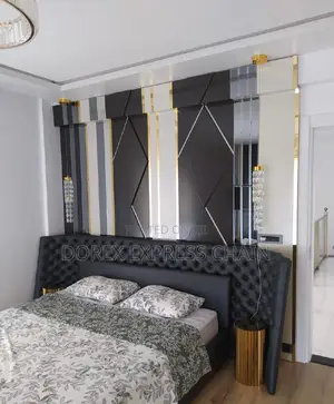 Royal Beautiful Bedframe With Bedside And Mirror
