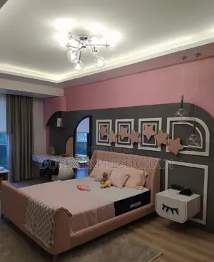Super King Size Bedframe With Bedside and Mirror