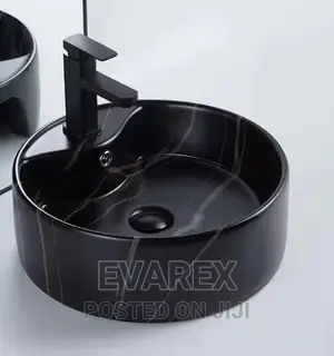 Marble Black Countertop Wash Hand Basin