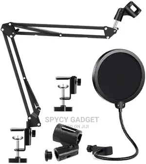Extendable Microphone Stand With Pop Filter