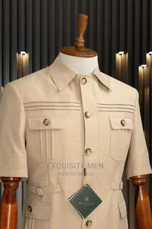 2pcs Italian Style Safari Men's Suit