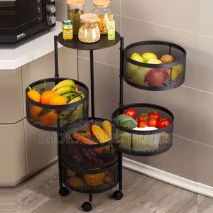 5 Tier Kitchen Rotating Storage Shelf