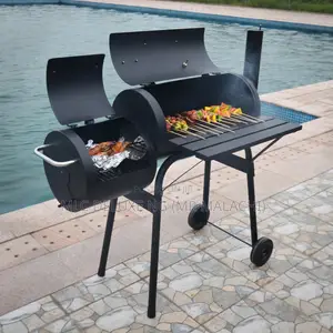 (With Smoker) Charcoal BBQ Grill With Side Smoker/Barbecue