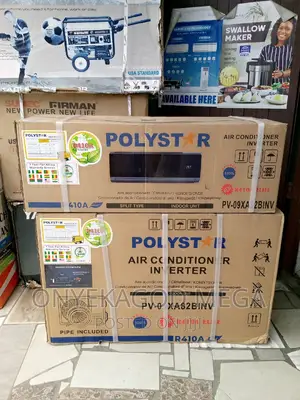 1hp Inverter Polystar Plit Unit Air Conditioner Black Face