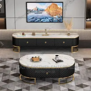 Marble TV Stand and Center Table