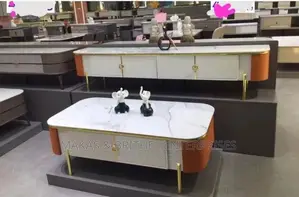 Luxurious Marble TV Stand and Center Table