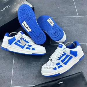 New Mike Amiri Skel “Blue /White” Low Tops Sneakers