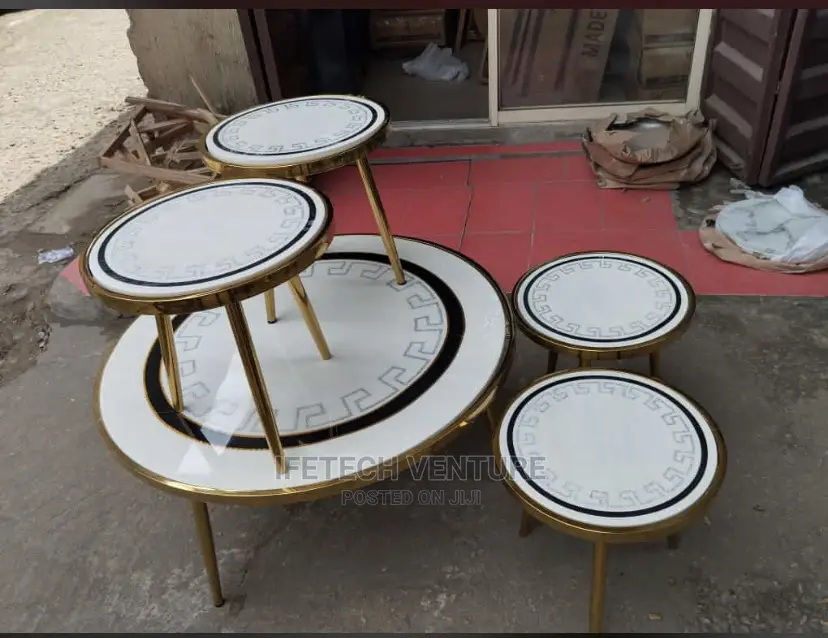 Imported Center Table and Side Stools