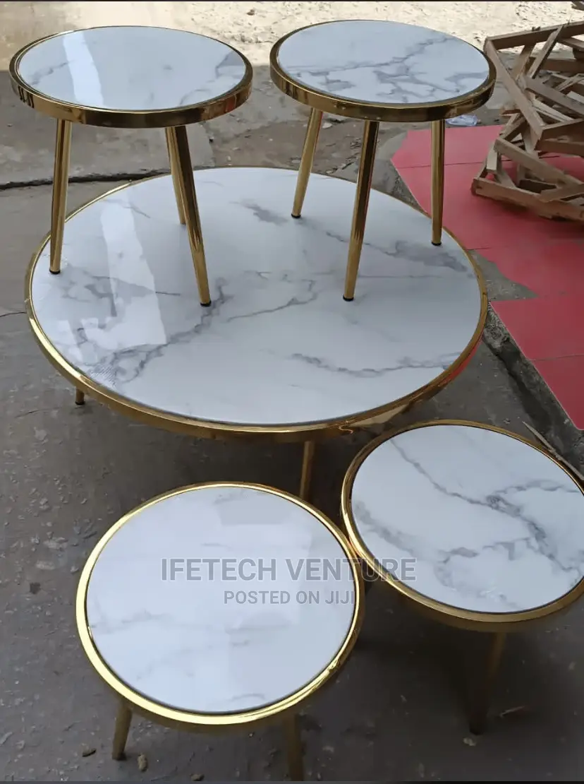 Imported Center Table and Side Stools