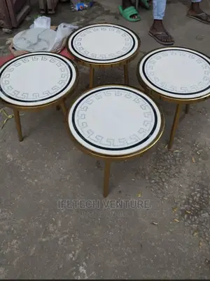 Imported Center Table and Side Stools