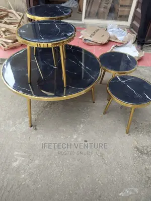 Imported Center Table and Side Stools