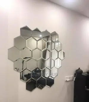 Honeycome Mirror Wall Decor