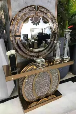 Princess and Kings Royal Console Mirror With Stand