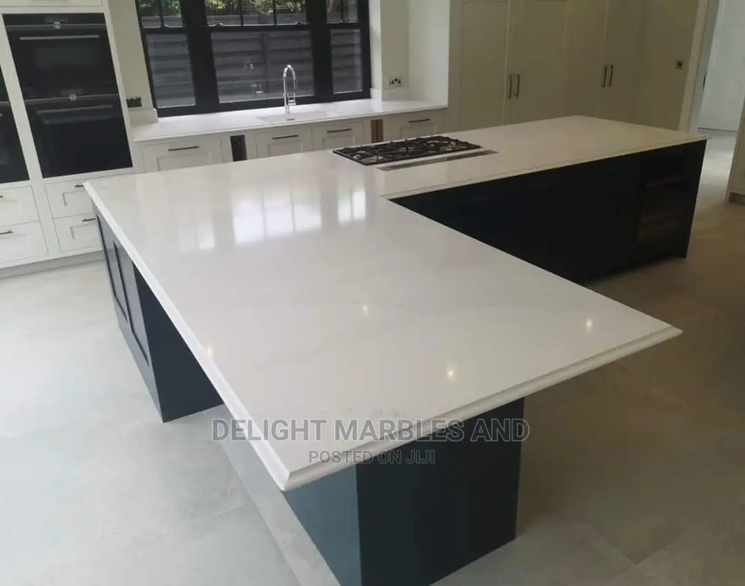 Absolutely White Kitchen Marbles Countertops..