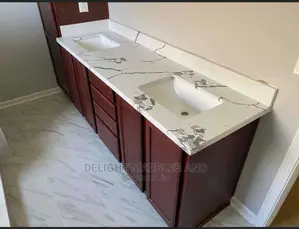 Absolutely White Kitchen Marbles Countertops..