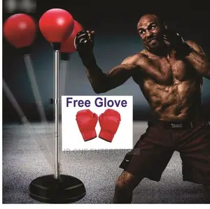 Height Adjustable Stress Relieve Boxing Punching Bag Set