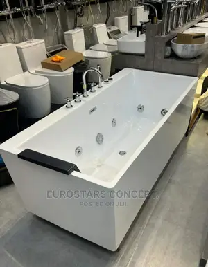 Acrylic Square Jacuzzi Set With Mixer Tap