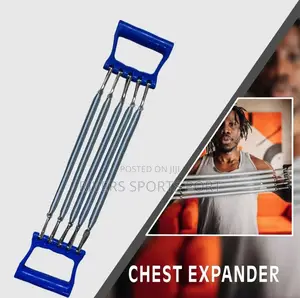 5 Spring Adjustable Firm Plastic Handle Chest Expander