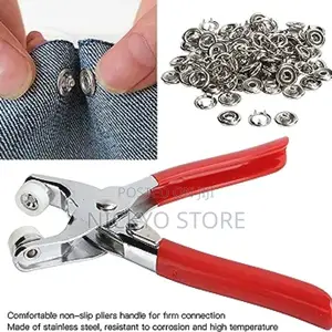 Stainless Steel Button Thickened Snap Fasteners Kit