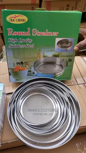 6pcs Stainless Steel Round Strainer Set