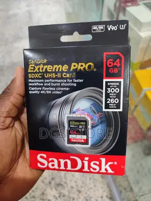 Sandisk Extreme Pro 64gb SD Memory Card 300mbs
