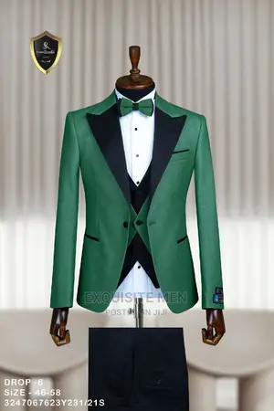 Italian Style Shiny Material Tuxedo Men's Suit
