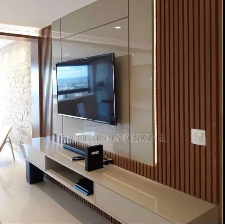 TV Wall Unit Console In Lagos. Fast Delivery