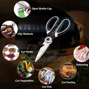 Stainless Steel Scissors Home Kitchen Multifunction Knife