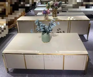 Quality Glass Top Imported TV Console With Center Table