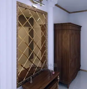 Gold Mirror Panel With Frame