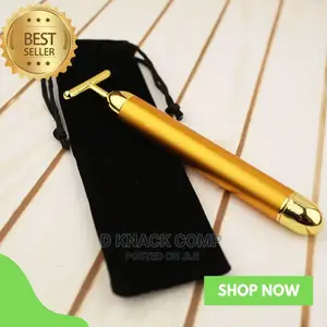 Gold Energy Beauty Bar Set Vibration Facial Massage