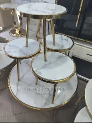 Imported Center Table and Side Stools