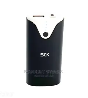 STK Power Bank 4000mah Black With in Built Flash Light