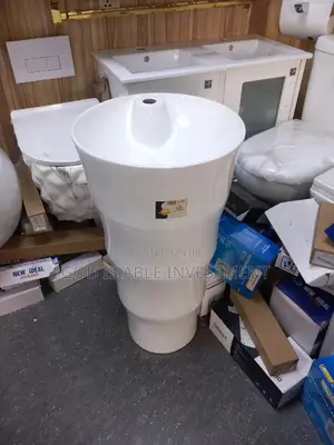 White Standing Washing Hand Basin