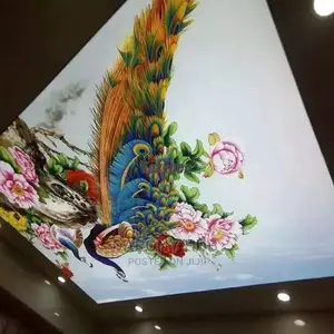Hd Stretch Ceiling Mural With Lightnings