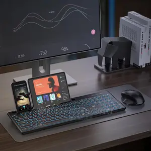 Bluetooth Wireless Keyboard and Mouse With Backlit