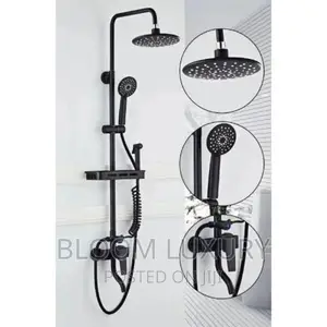 Black Surface Luxury Shower 100% Brass Engine