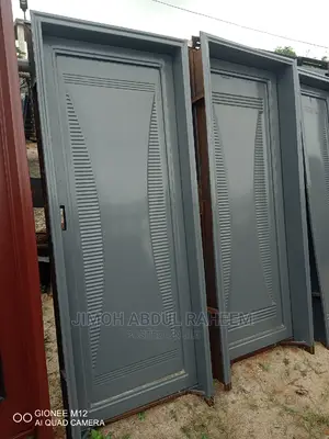 Double Panel Iron Room Door.