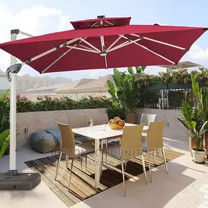 Outdoor Umbrella / Parasol With Led Light Outdoor Lighting
