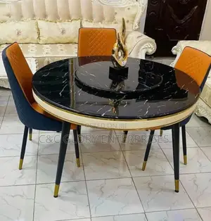 Marble High Quality Dining Table + 6 Seaters