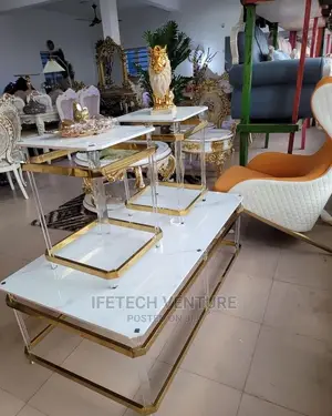 Center Table and Side Stools