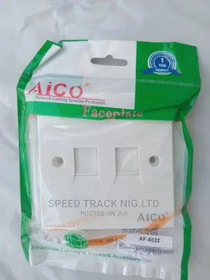 Rj45 Aico Double Faceplate