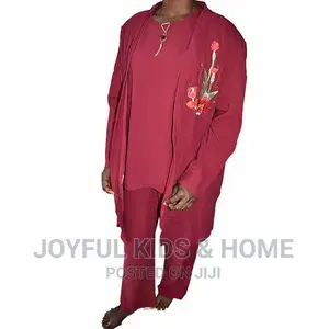 Ladies 3⁄4 Three Pieces Suit - Wine,Green and Multi