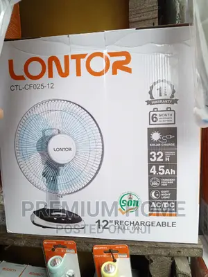 Lontor Rechargeable Table Fan 12 CF025-12