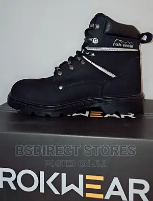 Rok.Wear Grainstone Nubuck Steel Toe Safety Boot. Size 5/38