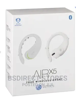 AIR X5 WHITE True Wireless Sport Earbuds With Case GENTEK
