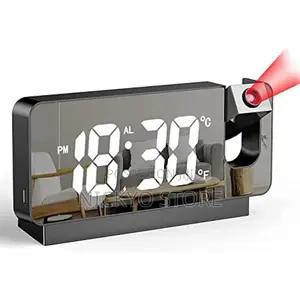 Projection Alarm Clock Large Screen 3 Levels Brightness