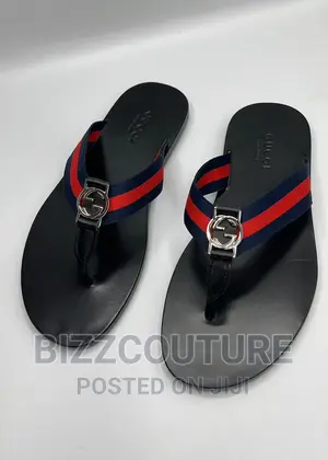 Original Gucci Leather Sole Slippers Available in Store